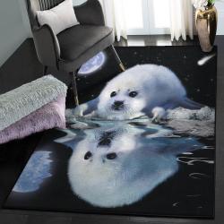 Funny Seal Bedroom Rugs, The Harp Seal Rug
