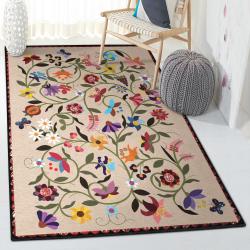 Gardener Modern Area Rugs, Flower Garden Rug