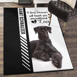 Giant Schnauzer Puppies Large Living Room Rugs, Giant Schnauzer Rug