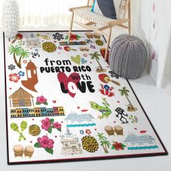 Gift For Puerto Rican Large Area Rugs, From Puerto Rico Rug