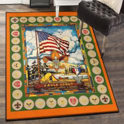 Gift For Scout Art Deco Rug, Eagle Scout Rug