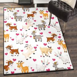Goat Large Living Room Rugs, Goat Rug