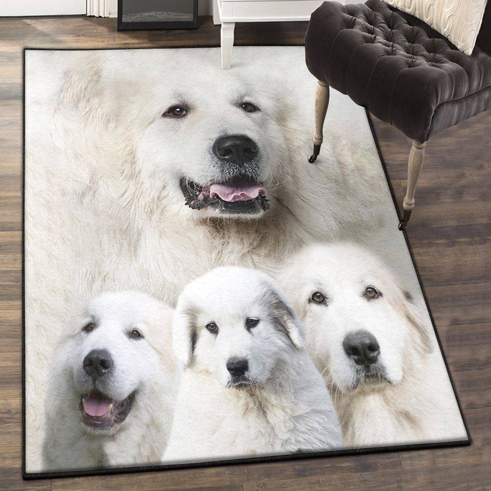 Great Pyrenees Dining Room Rug, Awesome Great Pyrenees Rug