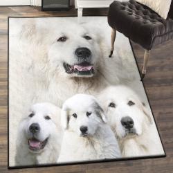 Great Pyrenees Dining Room Rug, Awesome Great Pyrenees Rug