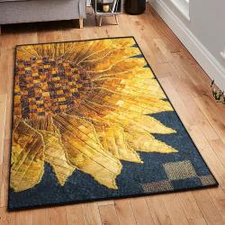 Helianthus Area Rugs, Sunflower Rug