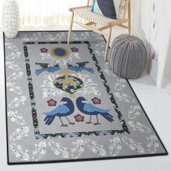 Helianthus Kitchen Rugs, Bird And Sunflower Rug