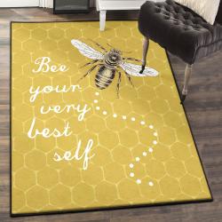 Honey Area Rugs, Yellow Bee GS CL Rug