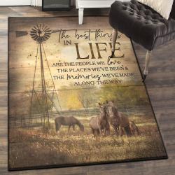 Horse Cool Rugs, Horse The Best Things In Life Rug