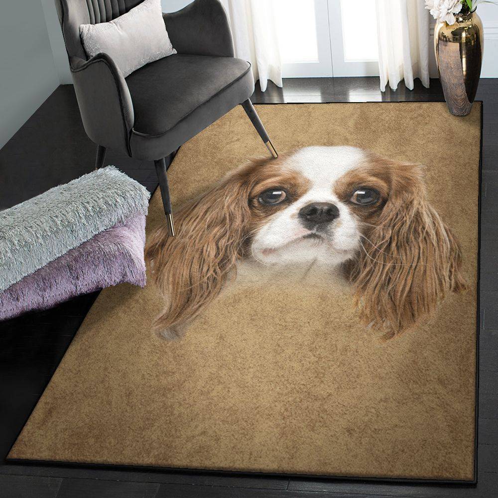 King Washable Area Rugs, Cavalier King Charles Rug