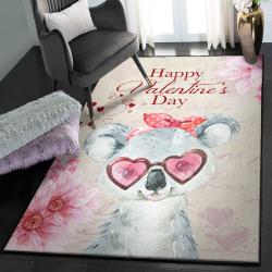 Koala Bear Washable Rugs, Happy Valentine's Day Koala GS Rug