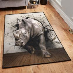 Large Area Rugs, Rhinoceros Rug