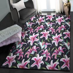 Lily Flower Washable Rugs, Flowers Lily GS CL Rug