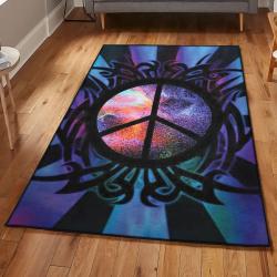 Love And Peace Kitchen Rugs, Peace Rug