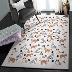 Lovely Animal Washable Rugs, Shetland Sheepdog Paw GS CL Rug
