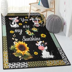Milk Cow Dining Room Rug, Cows Rug