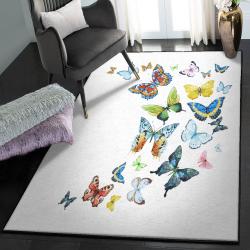 Monarch Area Rugs For Living Room, Butterfly Rug
