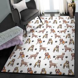 Muscle Dog Indoor Outdoor Carpet, Pitbull Heart Rug
