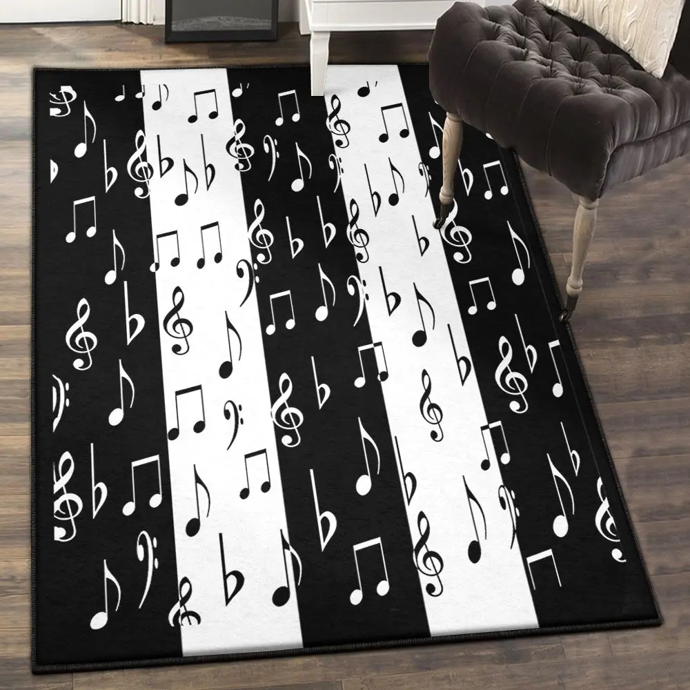 Music Note Dining Room Rug, Music Note GS CL Rug