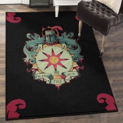 Non Shedding Area Rug, Dark Souls Crest Of Solaire Rug