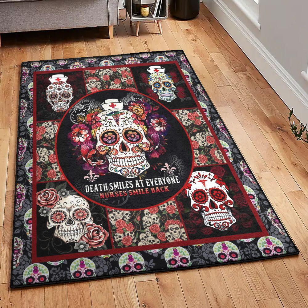 Nurse Cool Rugs, Sugar Skull Nurses Smile GS CL Rug