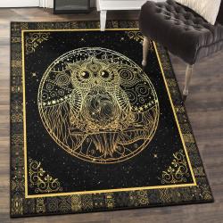Owl Art Area Rugs For Living Room, Owl Rug