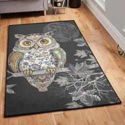 Owl Art Carpets For Living Room, Owl Rug
