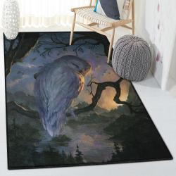 Owl Art Indoor Outdoor Carpet, Owl Rug