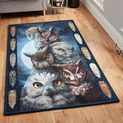 Owl Art Living Room Rugs, Owl Rug