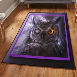 Owl Art Washable Rugs, Owl Rug