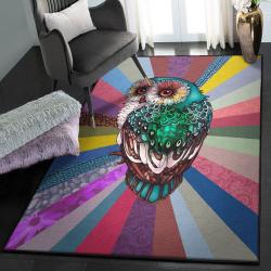 Owl Cute Art Deco Rug, Owl Rug