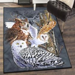 Owl Cute Dining Room 2 Rug, Owl Rug