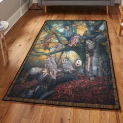 Owl Cute Large Living Room Rugs, Owl Rug