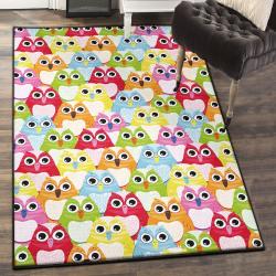 Owl Cute Washable Rugs, Owl Rug