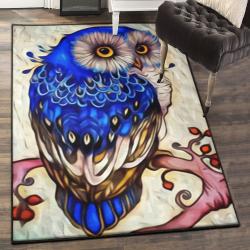 Owl Non Shedding Area Rug, Owl Rug