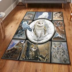Owl Washable Rugs, Owl Snow Owl Rug