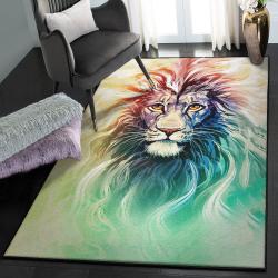 Panthera Leo Large Area Rugs, Lion Rug