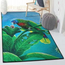 Parrot Art Washable Rugs, Parrot Rug