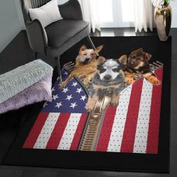 Patriotic Cool Rugs, Heeler American Zipper GS CL Rug