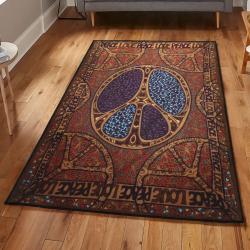 Peace Dining Room Rug, Peace Love Rug