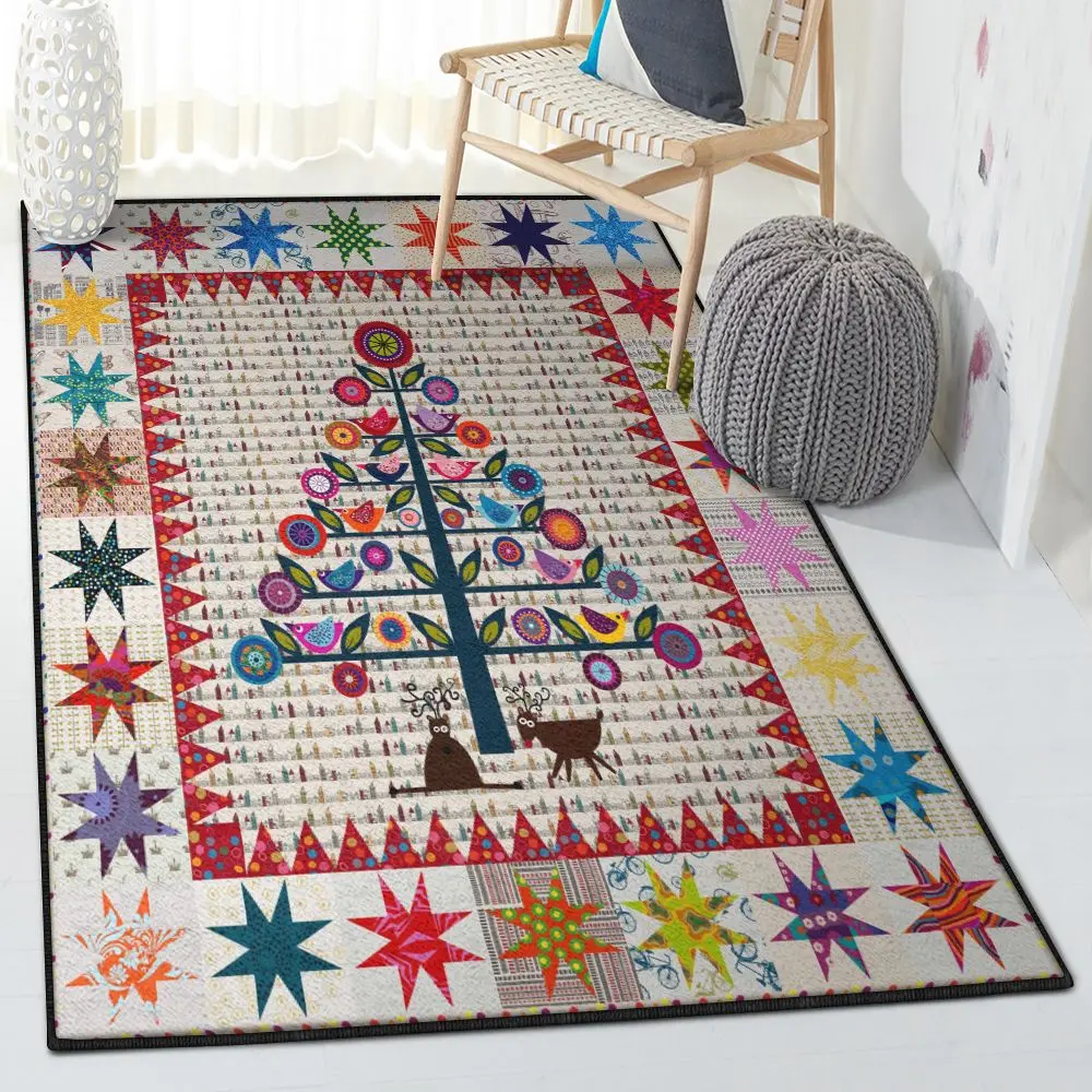 Plants Lover Gift Indoor Outdoor Carpet, Christmas Tree Rug