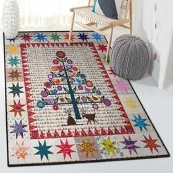 Plants Lover Gift Indoor Outdoor Carpet, Christmas Tree Rug