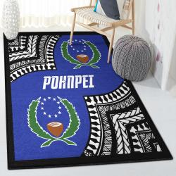 Pohnpei State Flag Living Room Rugs, Pohnpei Flag GS CL Rug