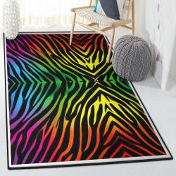 Rainbow Indoor Outdoor Rugs, Rainbow Zebra Rug