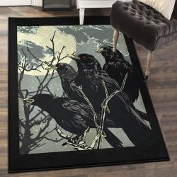 Raven Kitchen Rugs, Crow Rug