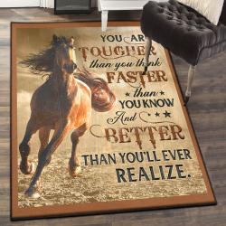 Riding Horse Large Living Room Rugs, Horse You Are Tougher Rug
