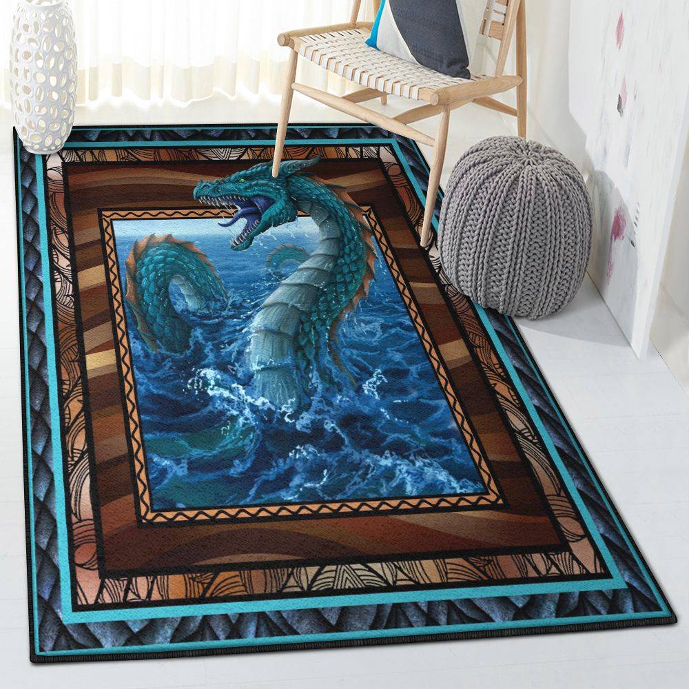 Save The Water Large Area Rugs, Water Dragon Rug