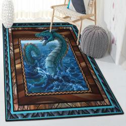Save The Water Large Area Rugs, Water Dragon Rug