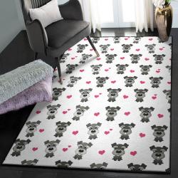 Schnauzer Carpets For Living Room, Miniature Schnauzer GS CL Rug