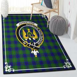 Scottish Gift Area Rugs, Johnstone Clan Badge Tartan Rug