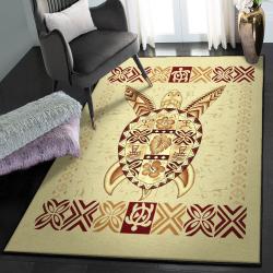 Sea Turtle Swimming Living Room Rugs, Hawaiian Turtle Rug